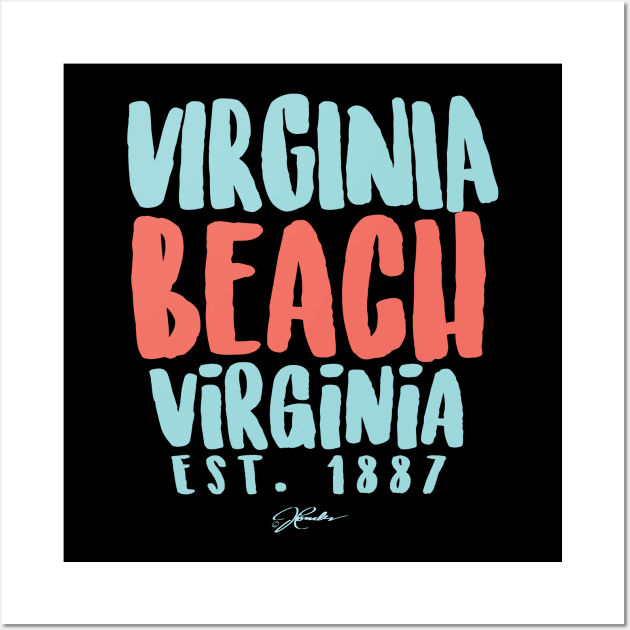 Virginia Beach, Virginia, Est. 1887 Wall Art by jcombs